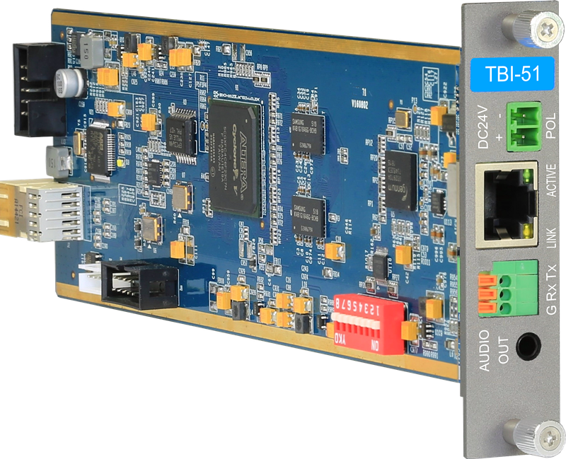 TBI-51  HDBaseT單通道時基同步型變換輸入卡